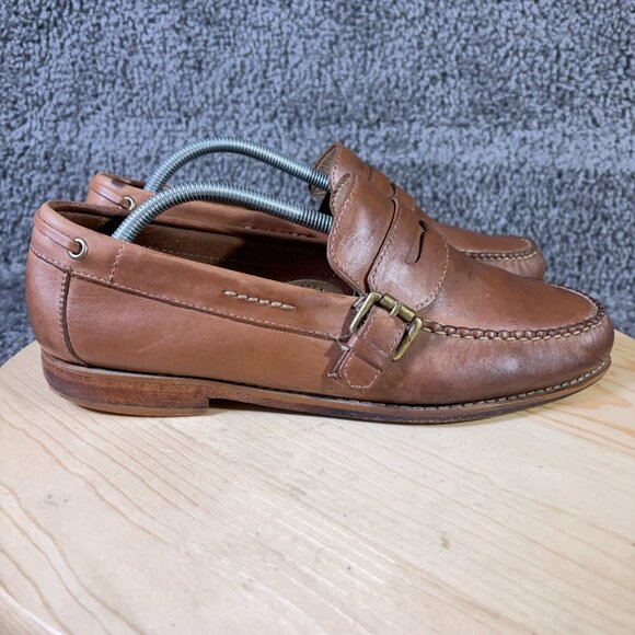 Bass Weejuns Penny Loafer Wesley Mens Size 10.5 Brown Slip On Buckle Casual Shoe main image 7